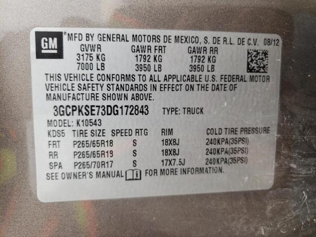 Photo 10 from auction – 2013 CHEVROLET SILVERADO with VIN 3GCPKSE73DG172843