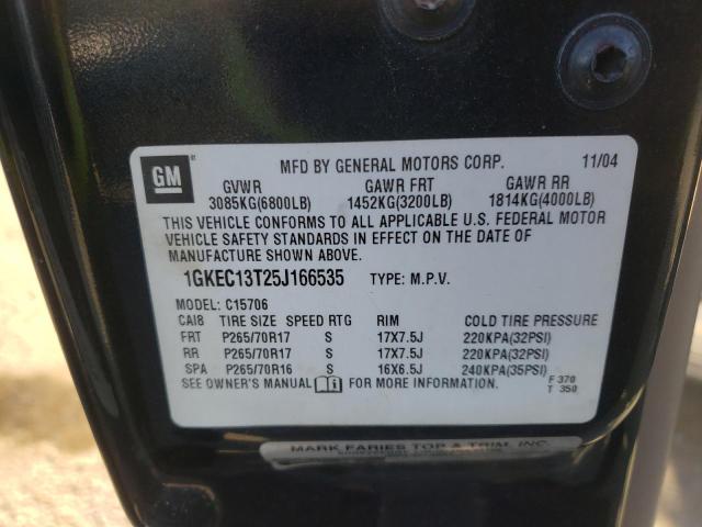 Photo 10 from auction – 2005 GMC YUKON with VIN 1GKEC13T25J166535