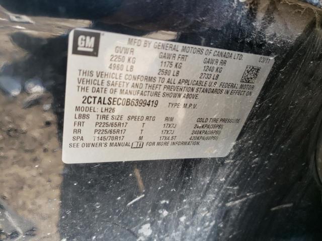 Photo 10 from auction – 2011 GMC TERRAIN SL with VIN 2CTALSEC0B6399419