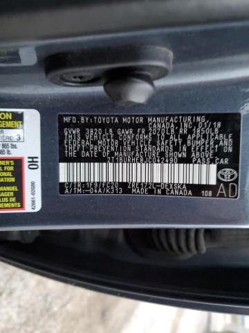 Photo 10 from auction – 2018 TOYOTA COROLLA L with VIN 2T1BURHE8JC042490