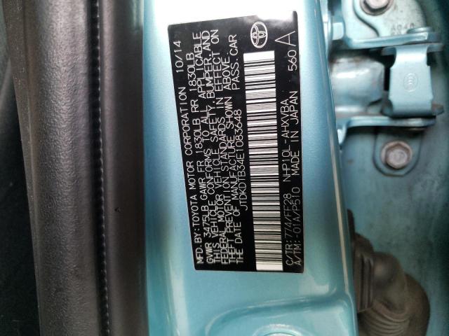 Photo 10 from auction – 2014 TOYOTA PRIUS C with VIN JTDKDTB34E1083648