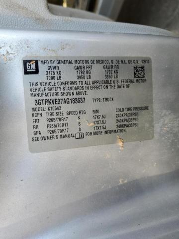 Photo 10 from auction – 2010 GMC SIERRA K15 with VIN 3GTRKVE37AG183637