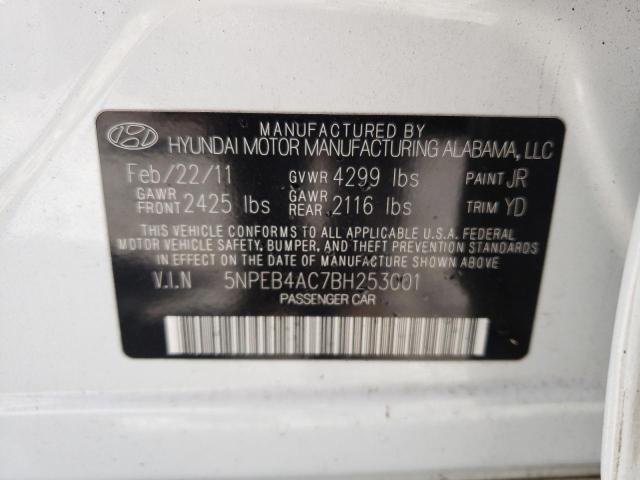Photo 10 from auction – 2011 HYUNDAI SONATA GLS with VIN 5NPEB4AC7BH253001