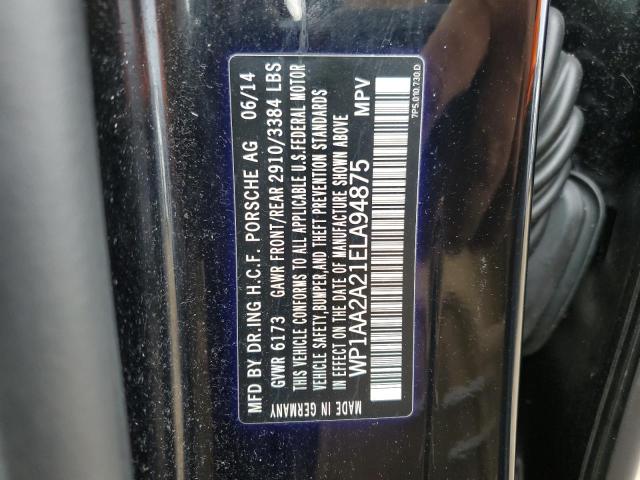 Photo 10 from auction – 2014 PORSCHE CAYENNE with VIN WP1AA2A21ELA94875