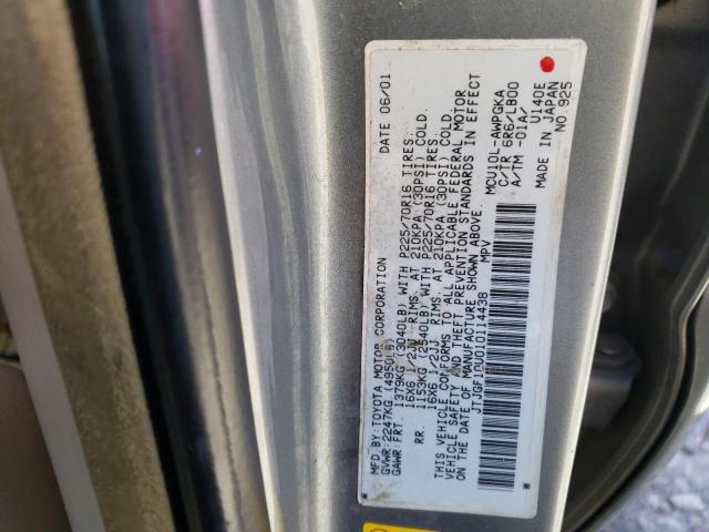 Photo 10 from auction – 2001 LEXUS RX with VIN JTJGF10U010114438