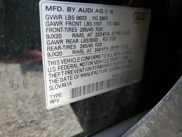 Photo 10 from auction – 2017 AUDI Q7 PREMIUM with VIN WA1LAAF73HD038812