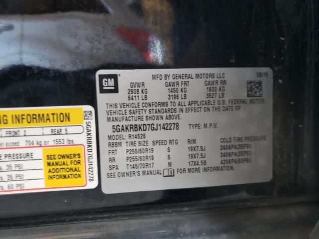 Photo 10 from auction – 2016 BUICK ENCLAVE with VIN 5GAKRBKD7GJ142278