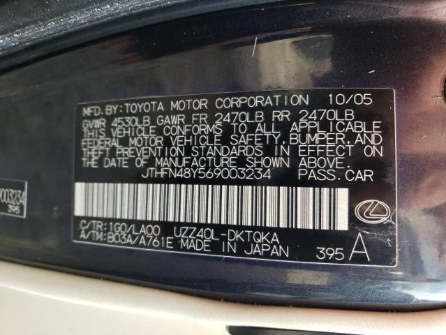 Photo 10 from auction – 2006 LEXUS SC 430 with VIN JTHFN48Y569003234