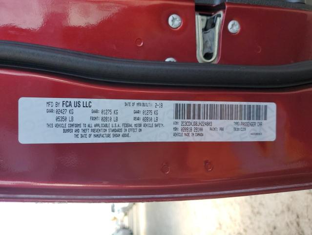 Photo 10 from auction – 2018 DODGE CHARGER GT with VIN 2C3CDXJG6JH224803