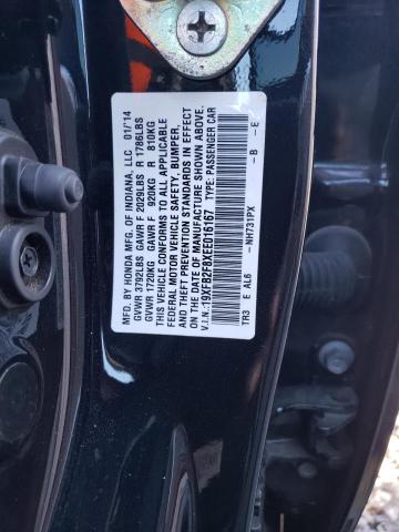 Photo 10 from auction – 2014 HONDA CIVIC EX with VIN 19XFB2F8XEE016167