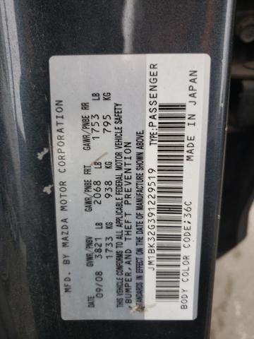 Photo 10 from auction – 2009 MAZDA 3 I with VIN JM1BK32G391229519