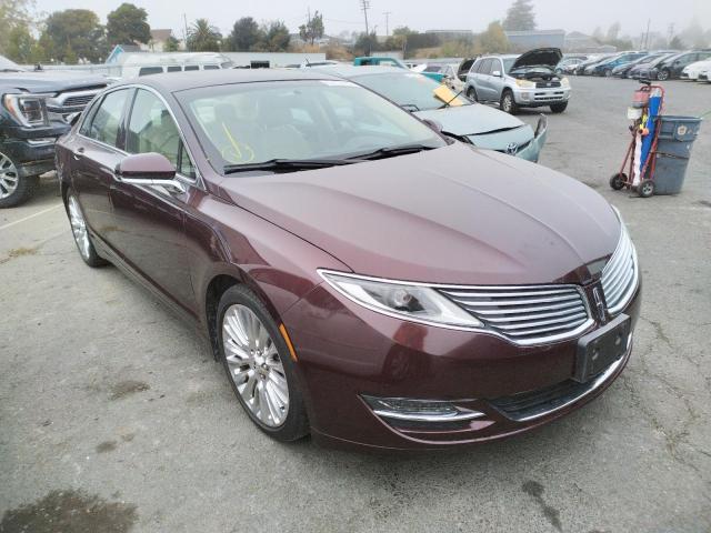 LINCOLN MKZ 2013 with VIN 3LN6L2G99DR814554 - Photo from auction