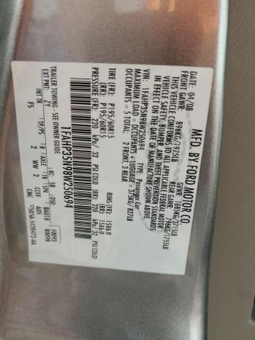 Photo 10 from auction – 2008 FORD FOCUS SE with VIN 1FAHP35N98W250694