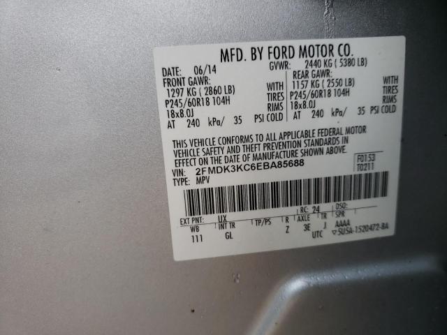 Photo 10 from auction – 2014 FORD EDGE LIMIT with VIN 2FMDK3KC6EBA85688