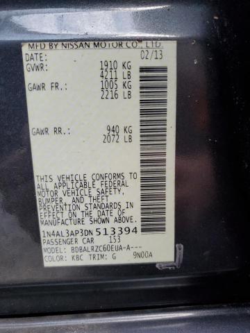 Photo 10 from auction – 2013 NISSAN ALTIMA 2.5 with VIN 1N4AL3AP3DN513394