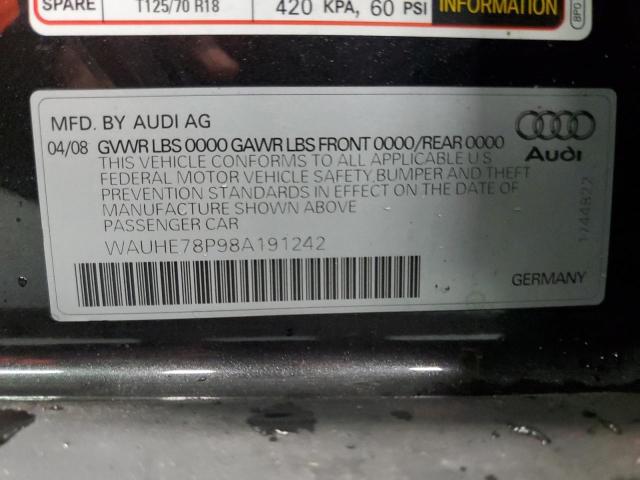 صورة رقم 10 من المزاد - 2008 AUDI A3 2.0 مع VIN WAUHE78P98A191242