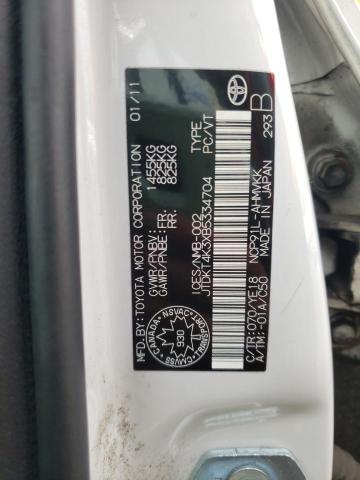 Photo 10 from auction – 2011 TOYOTA YARIS with VIN JTDKT4K3XB5334704