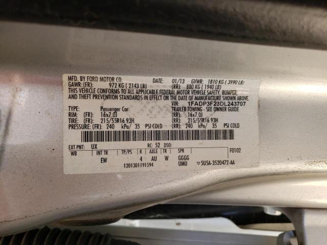 Photo 10 from auction – 2013 FORD FOCUS SE with VIN 1FADP3F23DL243707