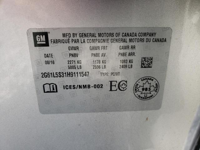 Photo 10 from auction – 2017 CADILLAC XTS with VIN 2G61L5S31H9111547