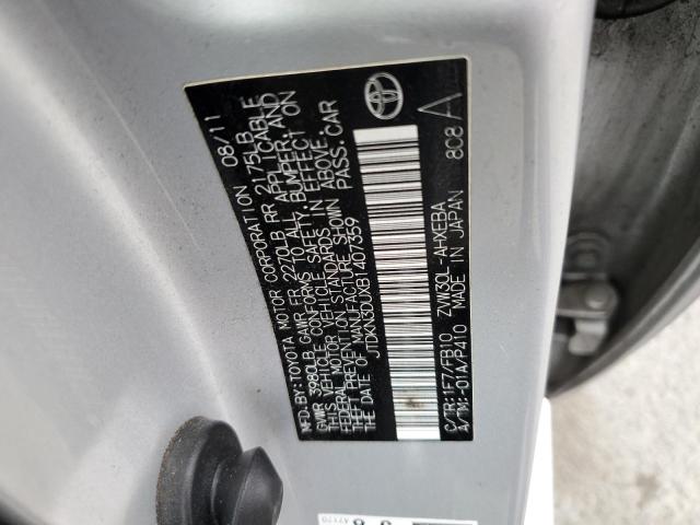 Photo 10 from auction – 2011 TOYOTA PRIUS with VIN JTDKN3DUXB1407359