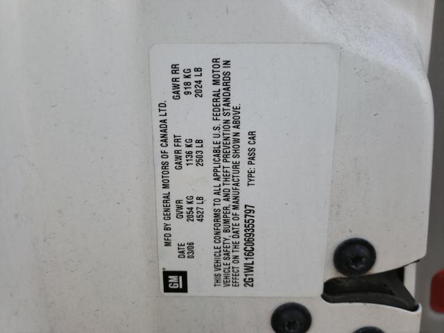 Photo 10 from auction – 2006 CHEVROLET MONTE CARL with VIN 2G1WL16C069355797
