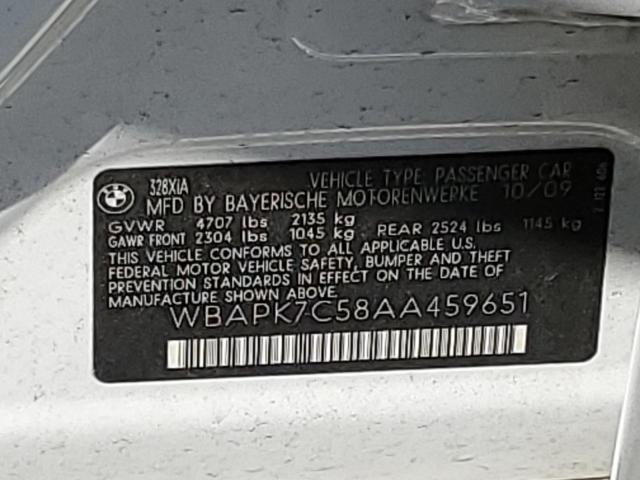 Photo 10 from auction – 2010 BMW 328 XI with VIN WBAPK7C58AA459651