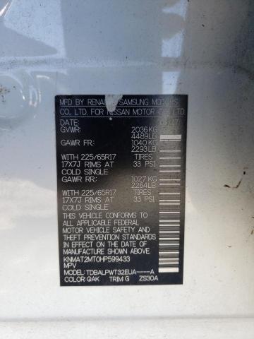 Photo 10 from auction – 2017 NISSAN ROGUE S with VIN KNMAT2MT0HP599433