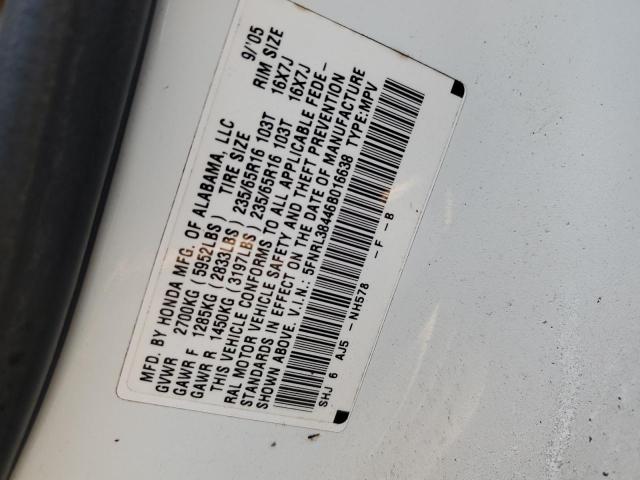 Photo 10 from auction – 2006 HONDA ODYSSEY EX with VIN 5FNRL38446B016638