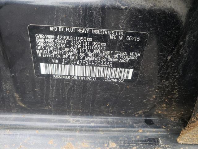 Photo 10 from auction – 2015 SUBARU IMPREZA SP with VIN JF1GPAZ6XFH294448