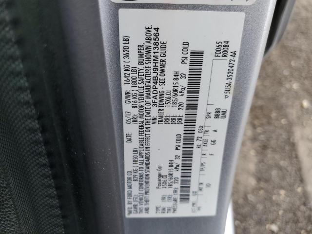 Photo 10 from auction – 2017 FORD FIESTA SE with VIN 3FADP4BJ9HM138564