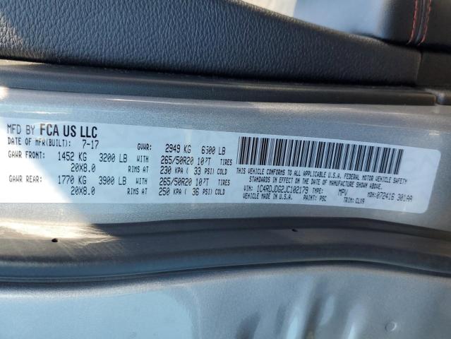 Photo 10 from auction – 2018 DODGE DURANGO GT with VIN 1C4RDJDG2JC102179