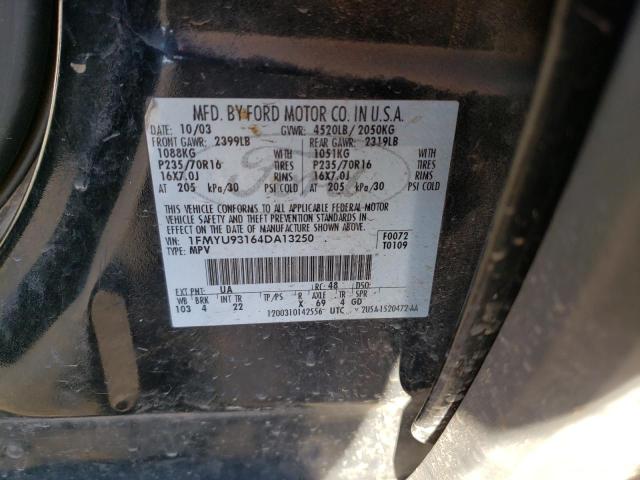 Photo 10 from auction – 2004 FORD ESCAPE XLT with VIN 1FMYU93164DA13250