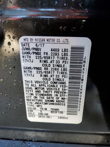 Photo 10 from auction – 2017 NISSAN ROGUE S with VIN JN8AT2MT2HW399034
