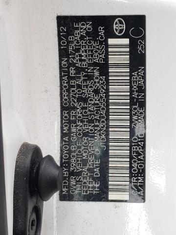 Photo 10 from auction – 2013 TOYOTA PRIUS with VIN JTDKN3DU4D5549234