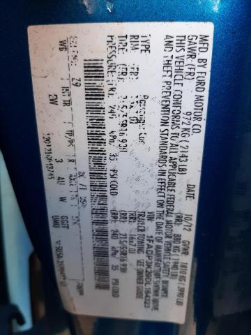 Photo 10 from auction – 2013 FORD FOCUS SE with VIN 1FADP3K29DL164323