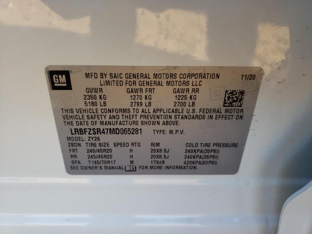 Photo 10 from auction – 2021 BUICK ENVISION A with VIN LRBFZSR47MD065281