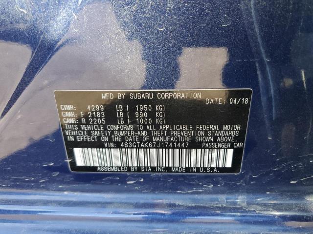 Photo 10 from auction – 2018 SUBARU IMPREZA SP with VIN 4S3GTAK67J1741447