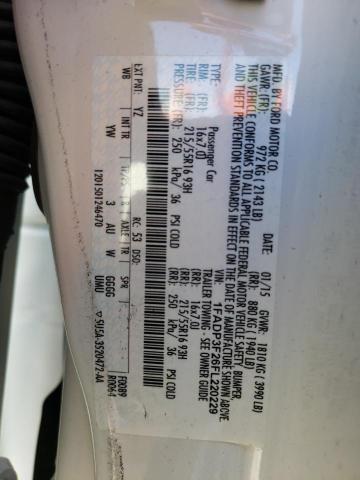 Photo 10 from auction – 2015 FORD FOCUS SE with VIN 1FADP3F26FL220229