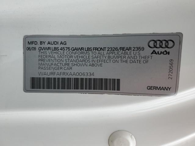 Photo 10 from auction – 2010 AUDI A5 PREMIUM with VIN WAURFAFRXAA006334