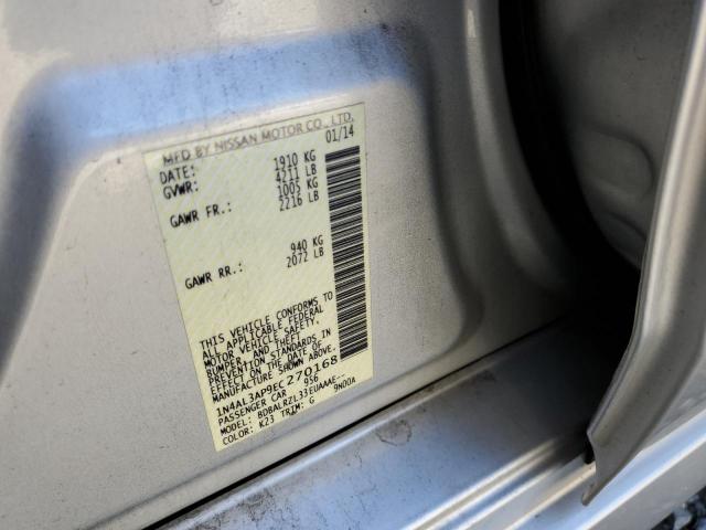 Photo 10 from auction – 2014 NISSAN ALTIMA 2.5 with VIN 1N4AL3AP9EC270168