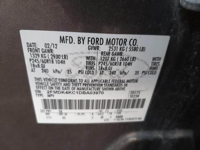 Photo 10 from auction – 2013 FORD EDGE LIMIT with VIN 2FMDK4KC1DBA03970