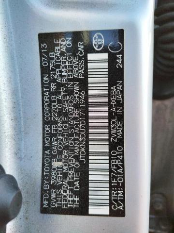 Photo 10 from auction – 2013 TOYOTA PRIUS with VIN JTDKN3DU7D1711946