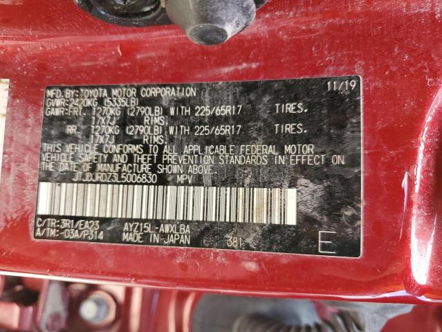 Photo 10 from auction – 2020 LEXUS NX 300H with VIN JTJDJRDZ3L5006830