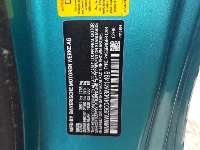 Photo 10 from auction – 2021 MINI COOPER S with VIN WMWWJ5C04M3M41499