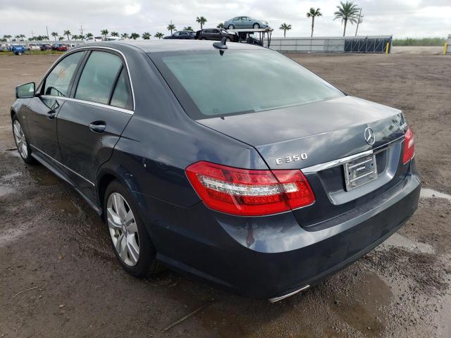 Photo 3 from auction – 2012 MERCEDES-BENZ E 350 BLUE with VIN WDDHF2EB0CA544946