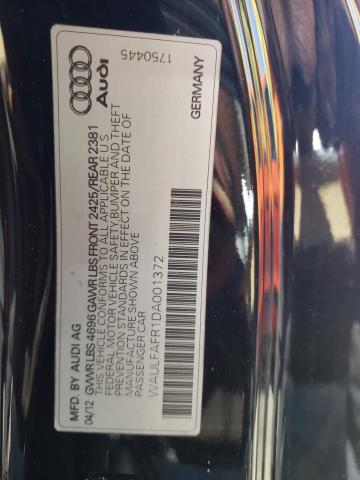 Photo 10 from auction – 2013 AUDI A5 PREMIUM with VIN WAULFAFR1DA001372