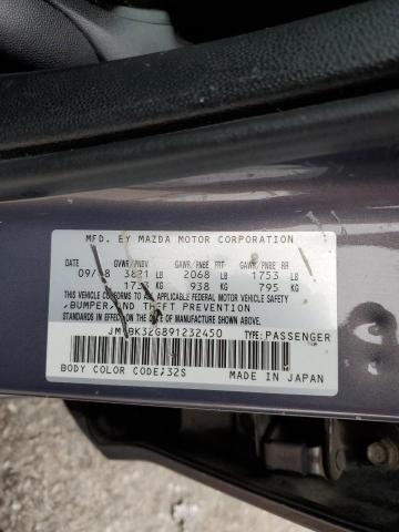 Photo 10 from auction – 2009 MAZDA 3 I with VIN JM1BK32G891232450