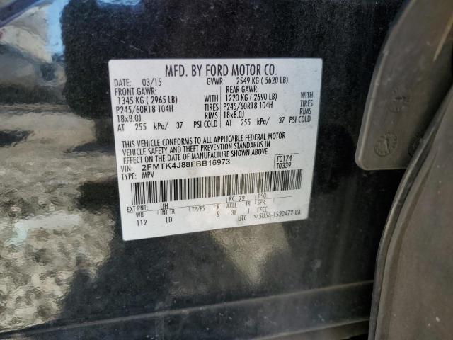 Photo 10 from auction – 2015 FORD EDGE SEL with VIN 2FMTK4J88FBB16973