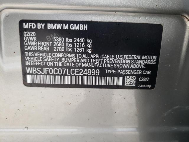 Photo 10 from auction – 2020 BMW M5 BASE with VIN WBSJF0C07LCE24899