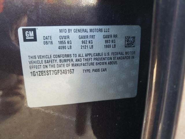 Photo 10 from auction – 2016 CHEVROLET MALIBU with VIN 1G1ZE5ST7GF349167